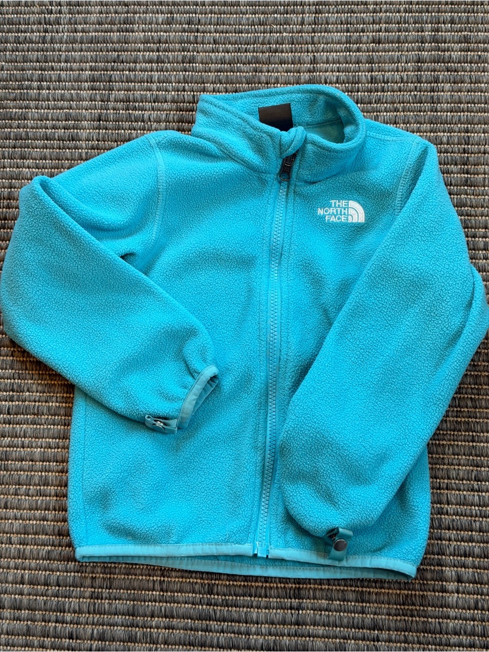 The North Face Kids Turquoise Full-Zip Fleece Jacket